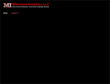 Tablet Screenshot of millenniumindustriesllc.com
